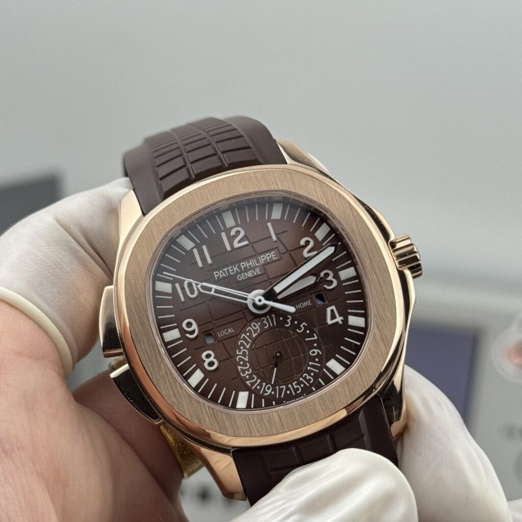 Super Clone Patek Philippe Aquanaut 5164R-001 Chocolate Embossed Arabic Aquanaut 40.8mm – — view 9