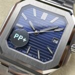 Super Clone Patek Philippe Cubitus 5821/1A-001 45mm Blue Dial — movement / caseback view