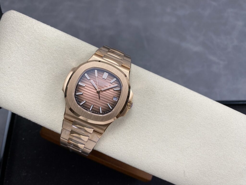 Super Clone Patek Philippe Nautilus 5711/1R-001 40mm Chocolate Dial Rose Gold V3 Update — view 9
