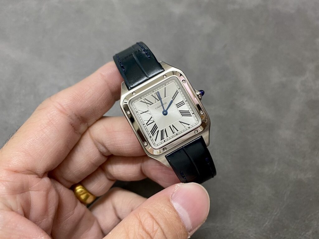Super Clone Cartier Santos-Dumont 43.5mm WSSA0022 43.5mm x 31.4mm Steel — view 9