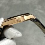 Super Clone Audemars Piguet Royal Oak 15500OR Rose Gold 41mm Black Dial — case and bezel