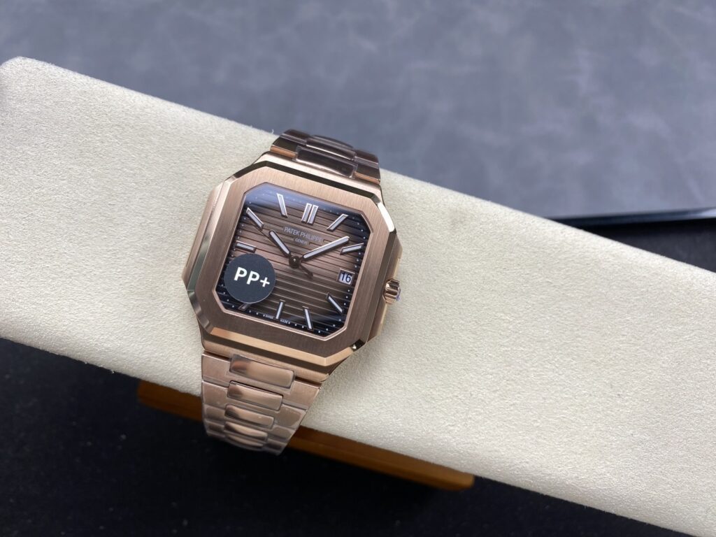 Super Clone Patek Philippe Cubitus 5821/1AR-001 45mm Chocolate Dial Rose Gold — view 10