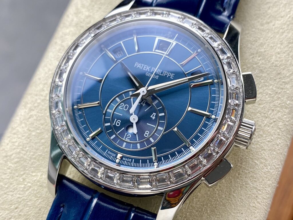 Super Clone Patek Philippe Complications 5961P-001 40mm Blue Dial Steel — view 9