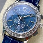Super Clone Patek Philippe Complications 5961P-001 40mm Blue Dial Steel — view 9