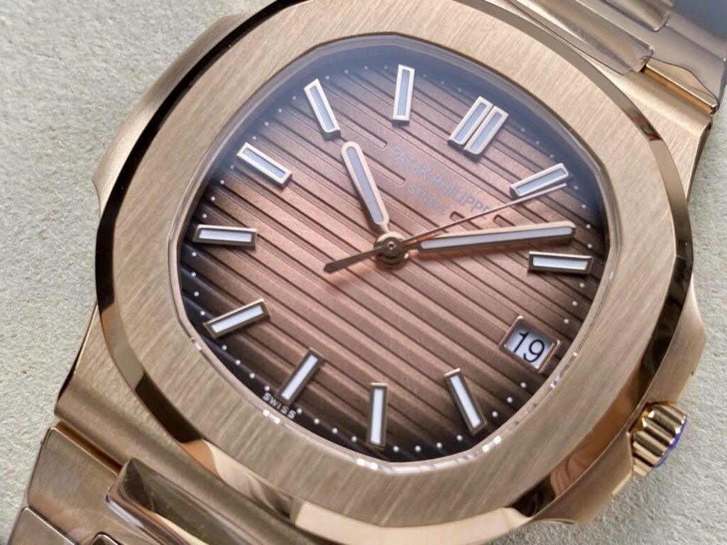 Super Clone Patek Philippe Nautilus 5711/1R-001 40mm Chocolate Dial Rose Gold V3 Update — view 10
