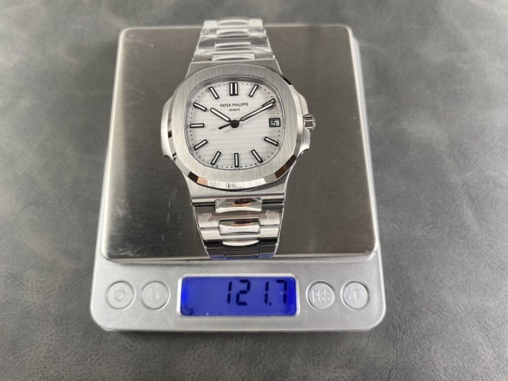 Super Clone Patek Philippe Nautilus 5711A White 40mm — movement / caseback view