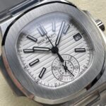 Super Clone Patek Philippe Nautilus Chronograph 5980/1A-019 40.5mm White Dial — view 9