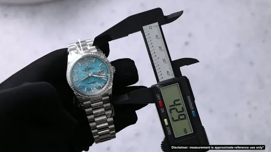 Super Clone Rolex Day-Date Turquoise Dial 128396TBR 36 mm – Swiss SuperClone