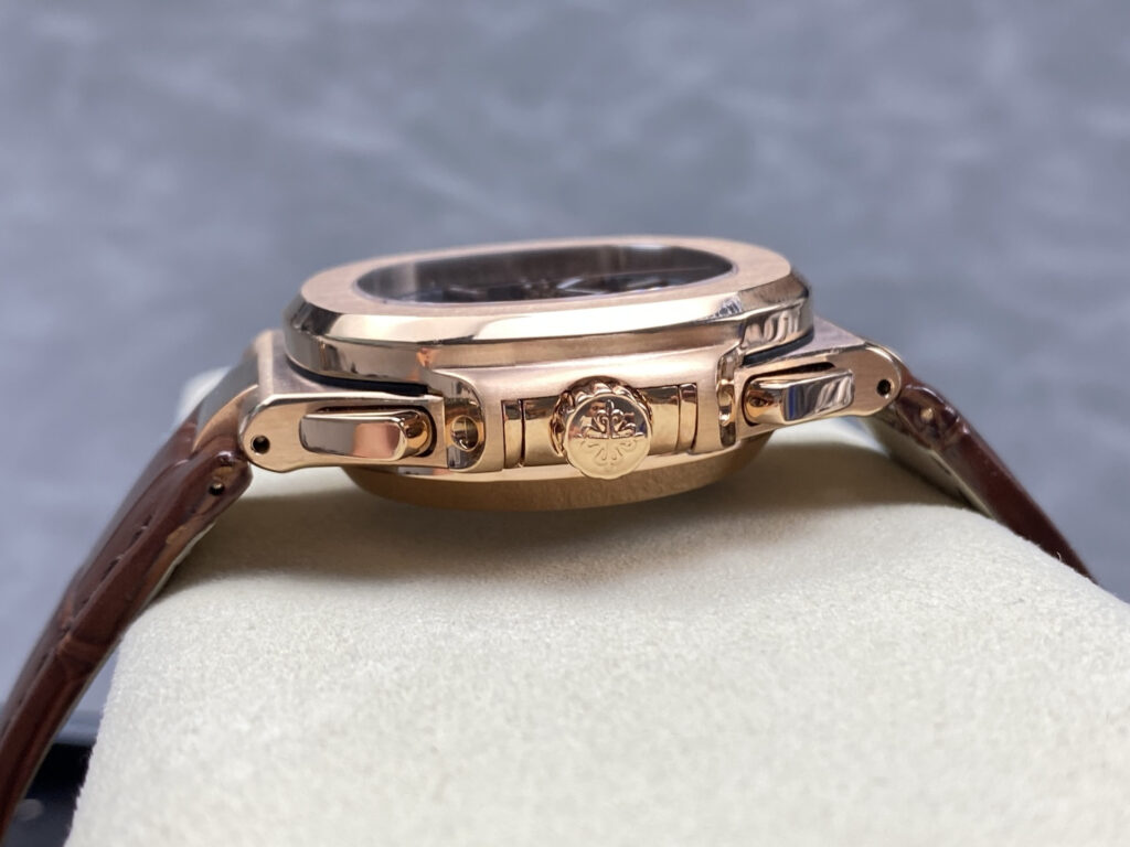 Super Clone Patek Philippe Nautilus 5980R-001 40.5mm Chronograph Rose Gold — clasp and links