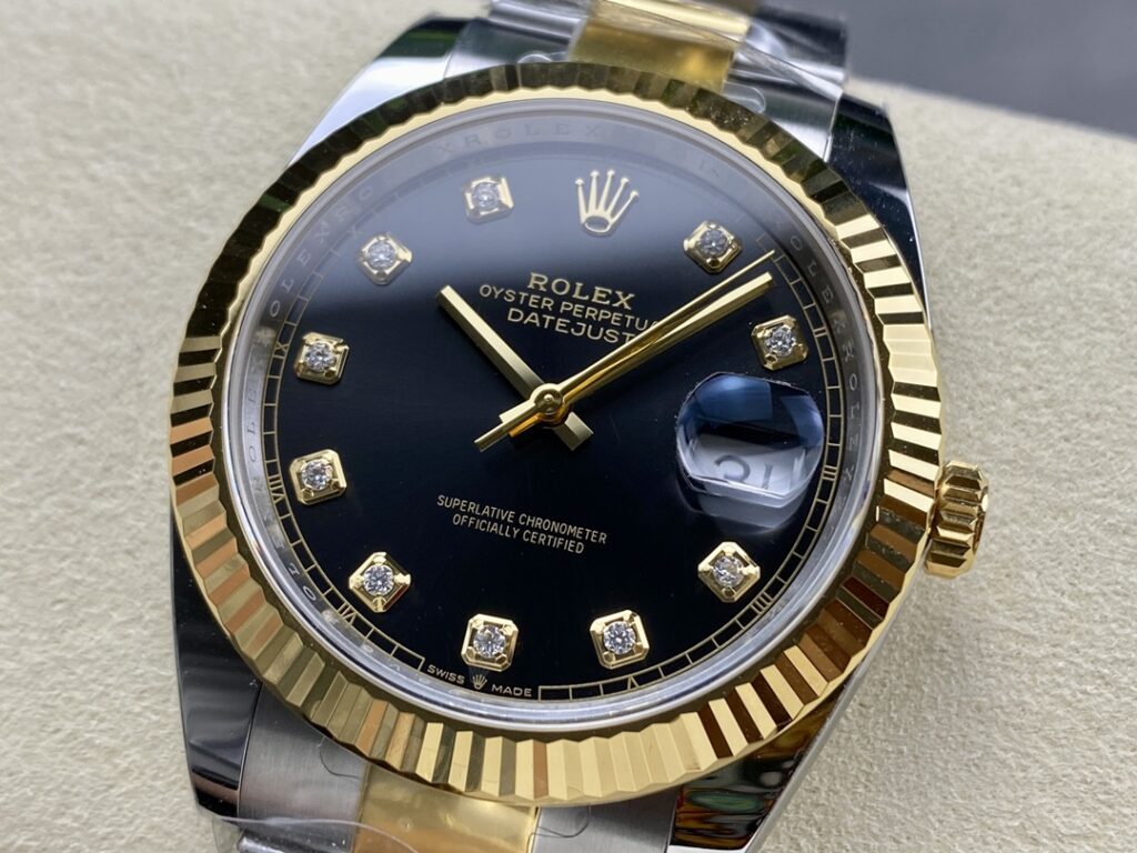Super Clone Rolex Datejust Black Diamond Dial 126333-0005 41 mm — movement / caseback view