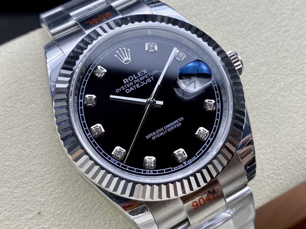Super Clone Rolex Datejust Black Diamond Dial 126334-0011 41 mm — view 10