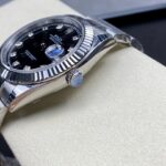 Super Clone Rolex Datejust Black Diamond Dial 126334-0011 41 mm — case and bezel