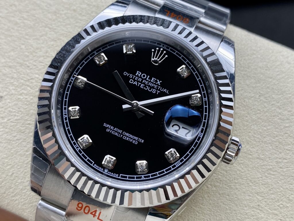 Super Clone Rolex Datejust Black Diamond Dial 126334-0011 41 mm — view 9