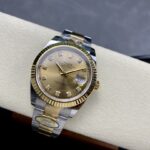 Super Clone Rolex Datejust Champagne Diamond Dial 126333-0011 41 mm — case and bezel