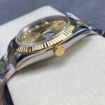 Super Clone Rolex Datejust Champagne Diamond Dial 126333-0011 41 mm — bracelet detail