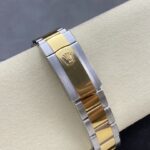 Super Clone Rolex Datejust Champagne Diamond Dial 126333-0011 41 mm — on leather display