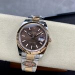 Super Clone Rolex Datejust Chocolate Dial 126231 Oyster 36 mm — case and bezel