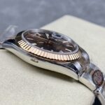 Super Clone Rolex Datejust Chocolate Dial 126231 Oyster 36 mm — side profile