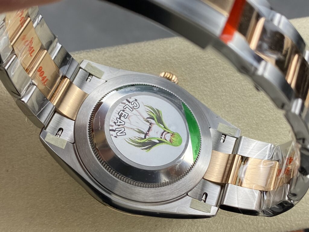 Super Clone Rolex Datejust Chocolate Dial 126231 Oyster 36 mm — clasp and links
