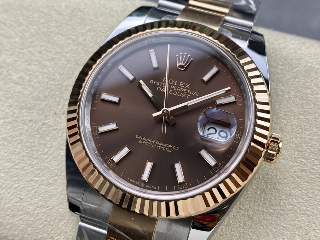 Super Clone Rolex Datejust Chocolate Dial 126231 Oyster 36 mm — view 9