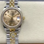 Super Clone Rolex Datejust Gold Dial SRL40 36 mm – Swiss SuperClone