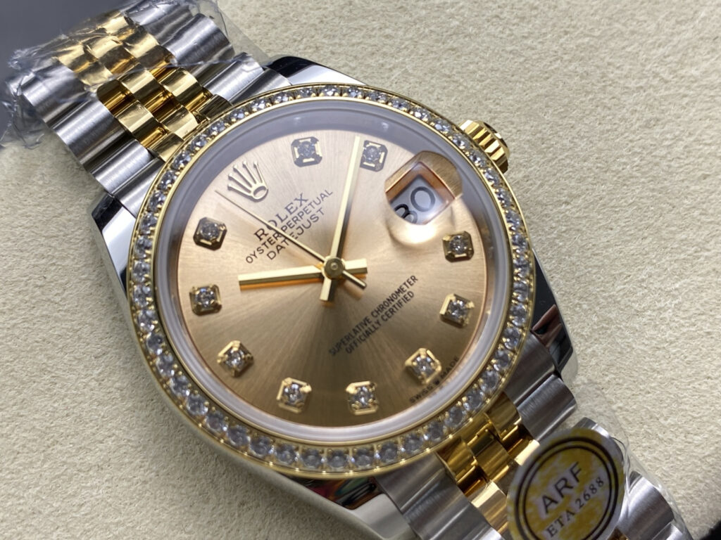 Super Clone Rolex Datejust Gold Dial SRL40 36 mm — view 11