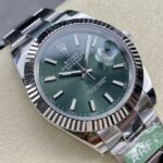 Super Clone Rolex Datejust Mint Green Dial 126334-0027 41 mm — case and bezel