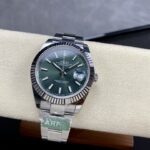 Super Clone Rolex Datejust Mint Green Dial 126334-0027 41 mm — movement / caseback view