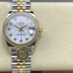 Super Clone Rolex Datejust Mother of Pearl Diamond Dial 126283RBR-0009 36 mm – Swiss SuperClone