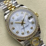 Super Clone Rolex Datejust Mother of Pearl Diamond Dial 126283RBR-0009 36 mm – Swiss SuperClone