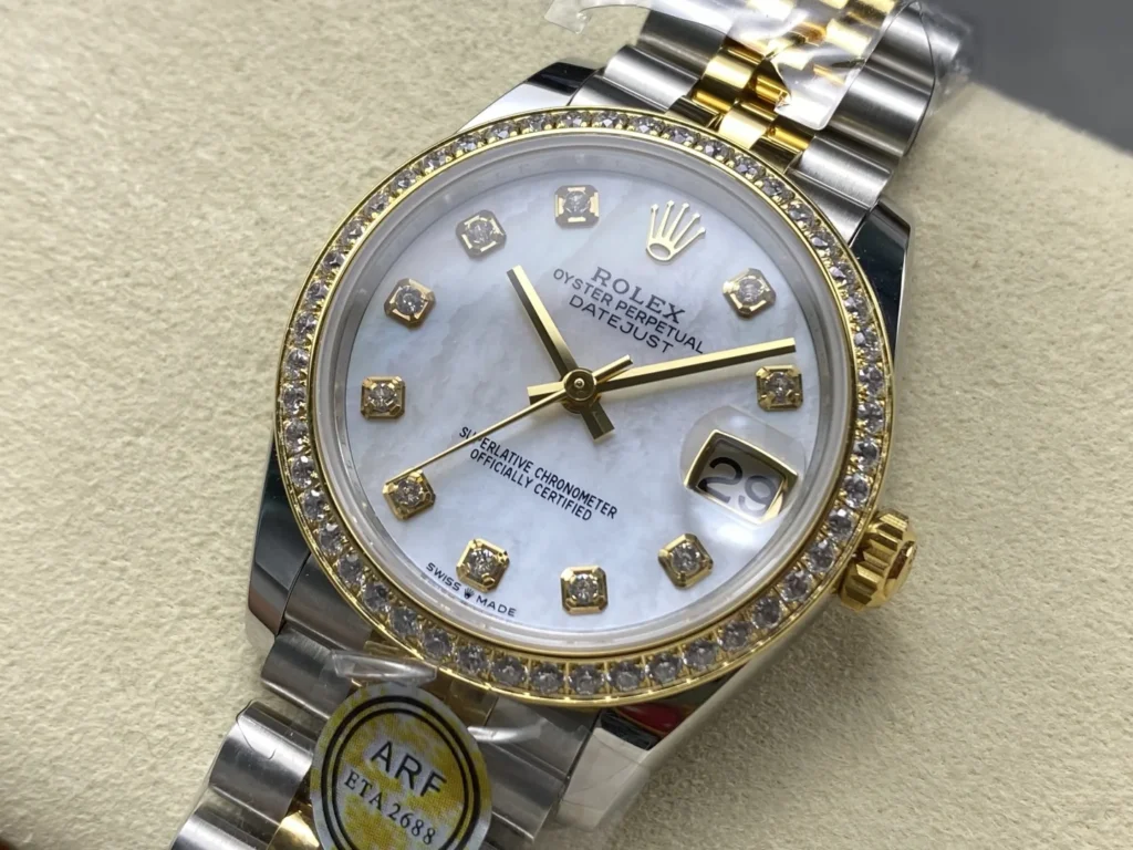 Super Clone Rolex Datejust Mother of Pearl Diamond Dial 126283RBR-0009 36 mm – Swiss SuperClone