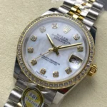 Super Clone Rolex Datejust Mother of Pearl Diamond Dial 126283RBR-0009 36 mm – Swiss SuperClone