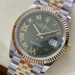 Super Clone Rolex Datejust Olive Green Roman Diamond Dial 126233-0026 36 mm – Swiss SuperClone