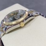 Super Clone Rolex Datejust Olive Green Roman Diamond Dial 126233-0026 36 mm — bracelet detail