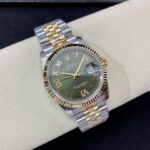 Super Clone Rolex Datejust Olive Green Roman Diamond Dial 126233-0026 36 mm — movement / caseback view