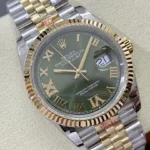 Super Clone Rolex Datejust Olive Green Roman Diamond Dial 126233-0026 36 mm – Swiss SuperClone