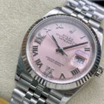 Super Clone Rolex Datejust Pink Roman Dial 126234-0031 36 mm — view 10