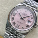 Super Clone Rolex Datejust Pink Roman Dial 126234-0031 36 mm – Swiss SuperClone