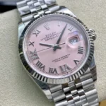 Super Clone Rolex Datejust Pink Roman Dial 126234-0031 36 mm – Swiss SuperClone