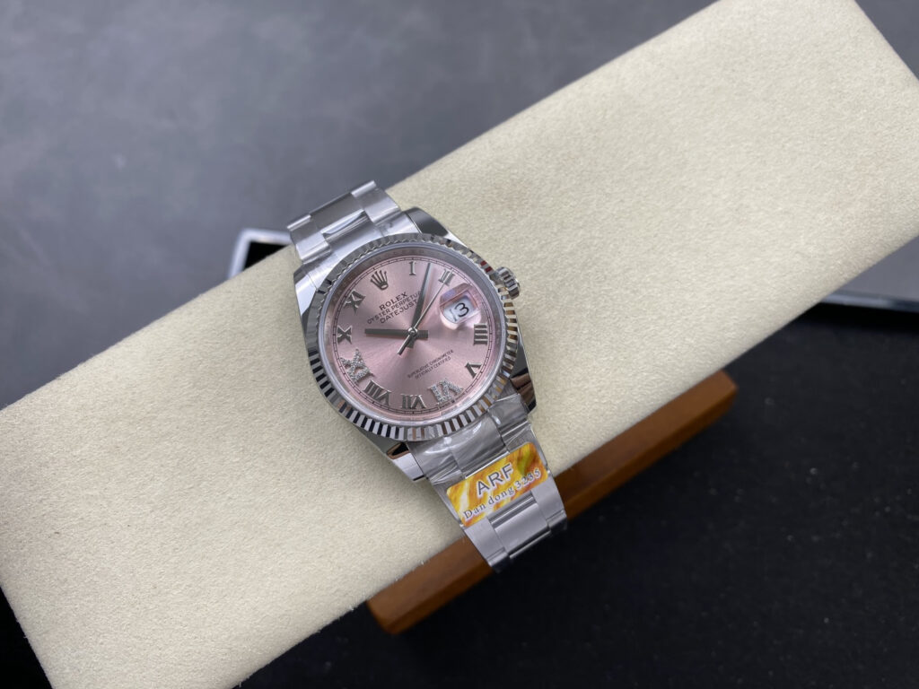Super Clone Rolex Datejust Pink Roman Dial 126234-0032 36 mm — view 10