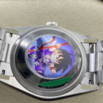 Super Clone Rolex Datejust Pink Roman Dial 126234-0032 36 mm — on leather display
