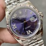 Super Clone Rolex Datejust Purple Dial 126234-0022 36 mm — case and bezel