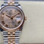 Super Clone Rolex Datejust Rosé Dial 126231-0027 36 mm — dial close-up