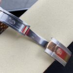 Super Clone Rolex Datejust Rosé Dial 126231-0027 36 mm — on leather display