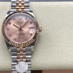 Super Clone Rolex Datejust Rose-Gold Dial REP016816 41 mm — dial close-up