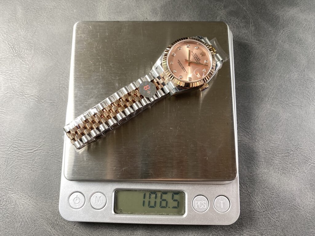 Super Clone Rolex Datejust Rose-Gold Dial REP016816 41 mm — side profile