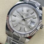 Super Clone Rolex Datejust Silver Dial 126334-0003 41 mm — movement / caseback view