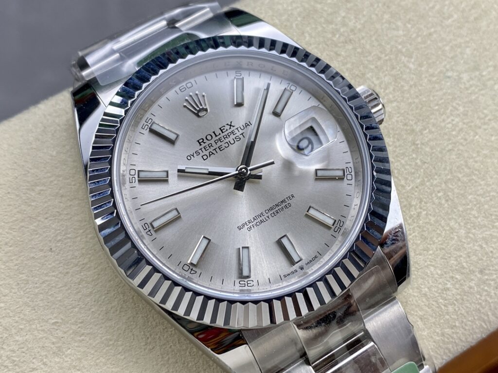 Super Clone Rolex Datejust Silver Dial 126334-0003 41 mm — view 9
