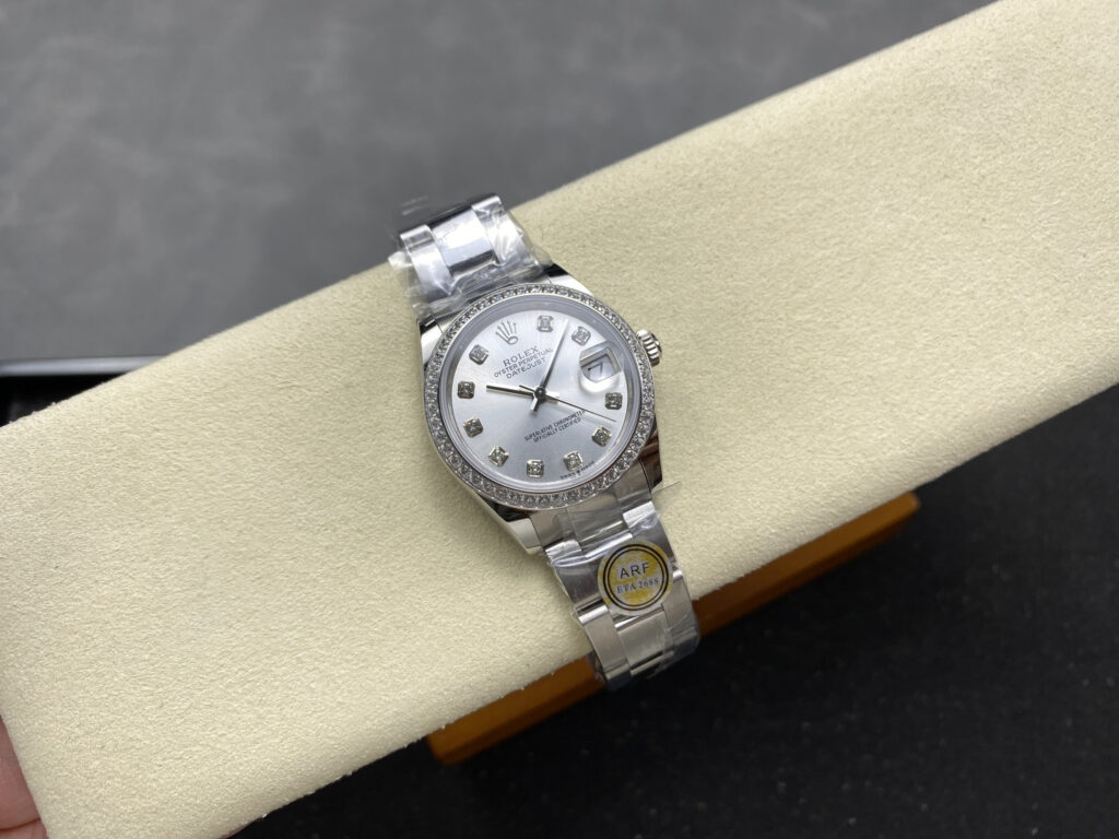 Super Clone Rolex Datejust Silver Diamond Dial 278384RBR-0033 31 mm — bracelet detail