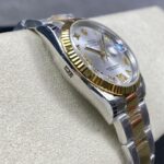 Super Clone Rolex Datejust Silver Roman Diamond Dial 126233-0032 36 mm — movement / caseback view